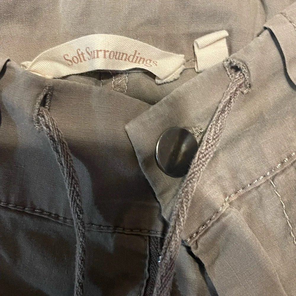 Soft Surroundings Taupe Drawstring Pants - Picture 7 of 9